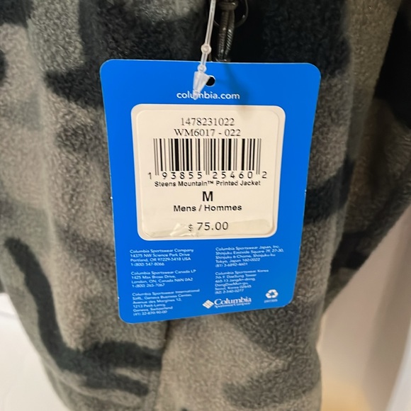 Columbia Steena Mountain fleece jacket men’s size M NWT - Picture 5 of 14